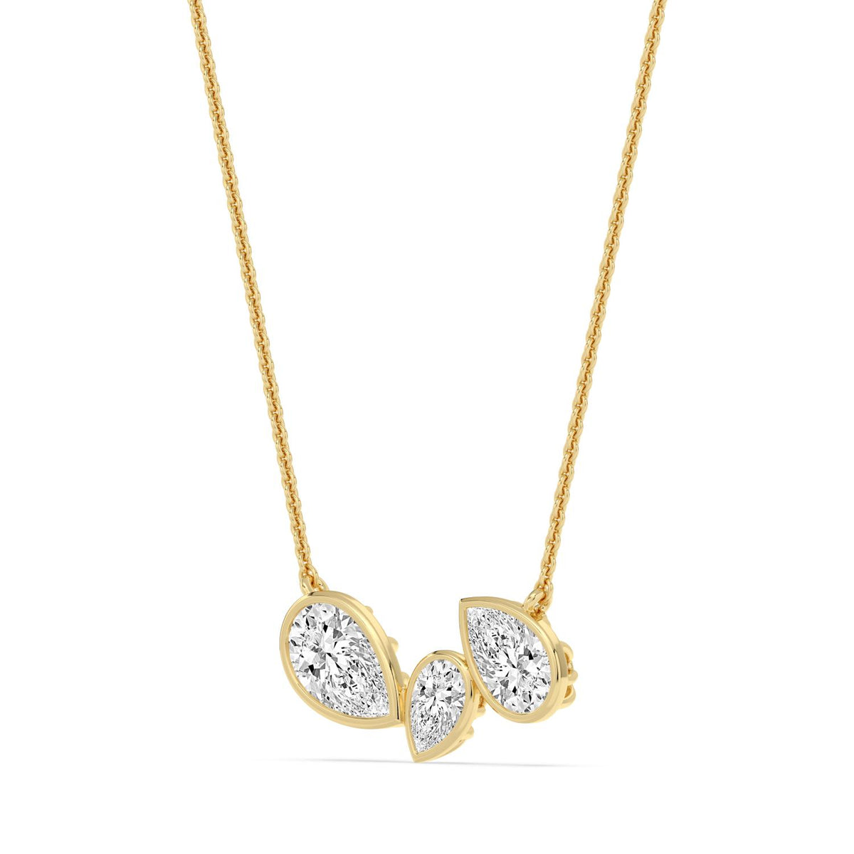 Yellow Gold / 2.07ct Lab Grown Diamond Pendant