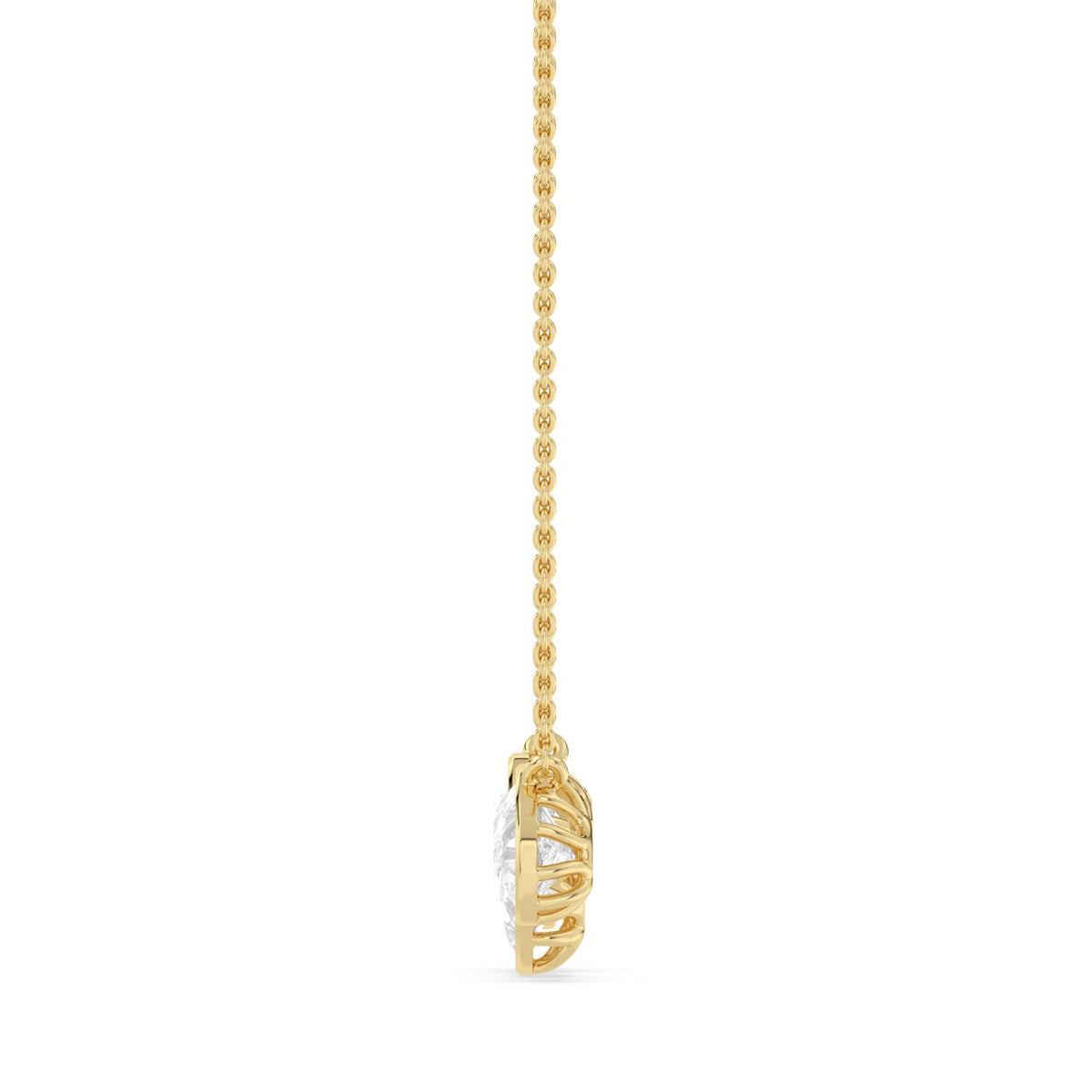 Yellow Gold / 2.07ct Lab Grown Diamond Pendant
