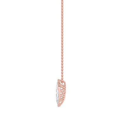 Rose Gold / 1.25ct Lab Grown Diamond Solitaire Pendant