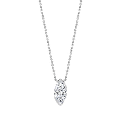 White Gold / 1.25ct Lab Grown Diamond Solitaire Pendant