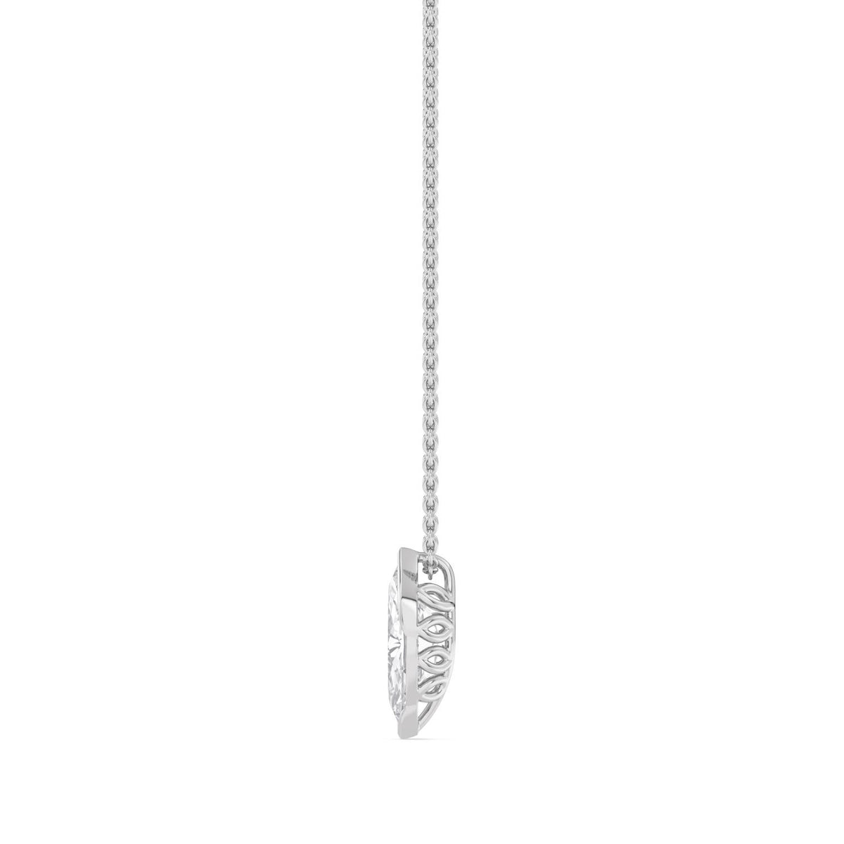 White Gold / 1.25ct Lab Grown Diamond Solitaire Pendant