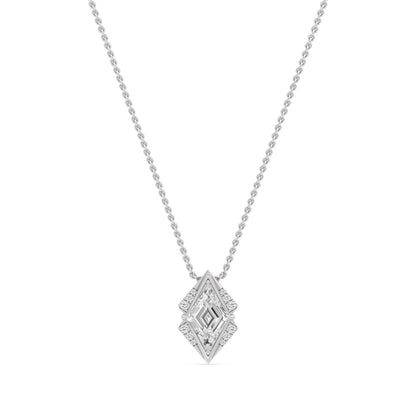 White Gold / 1.07ct Lab Grown Diamond Solitaire Pendant