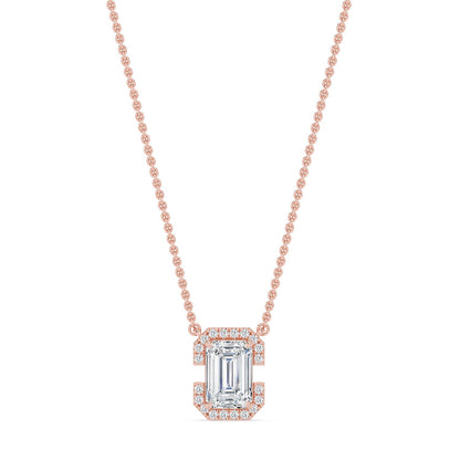 Rose Gold / 1.61ct Lab Grown Diamond Pendant