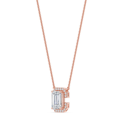 Rose Gold / 1.61ct Lab Grown Diamond Pendant