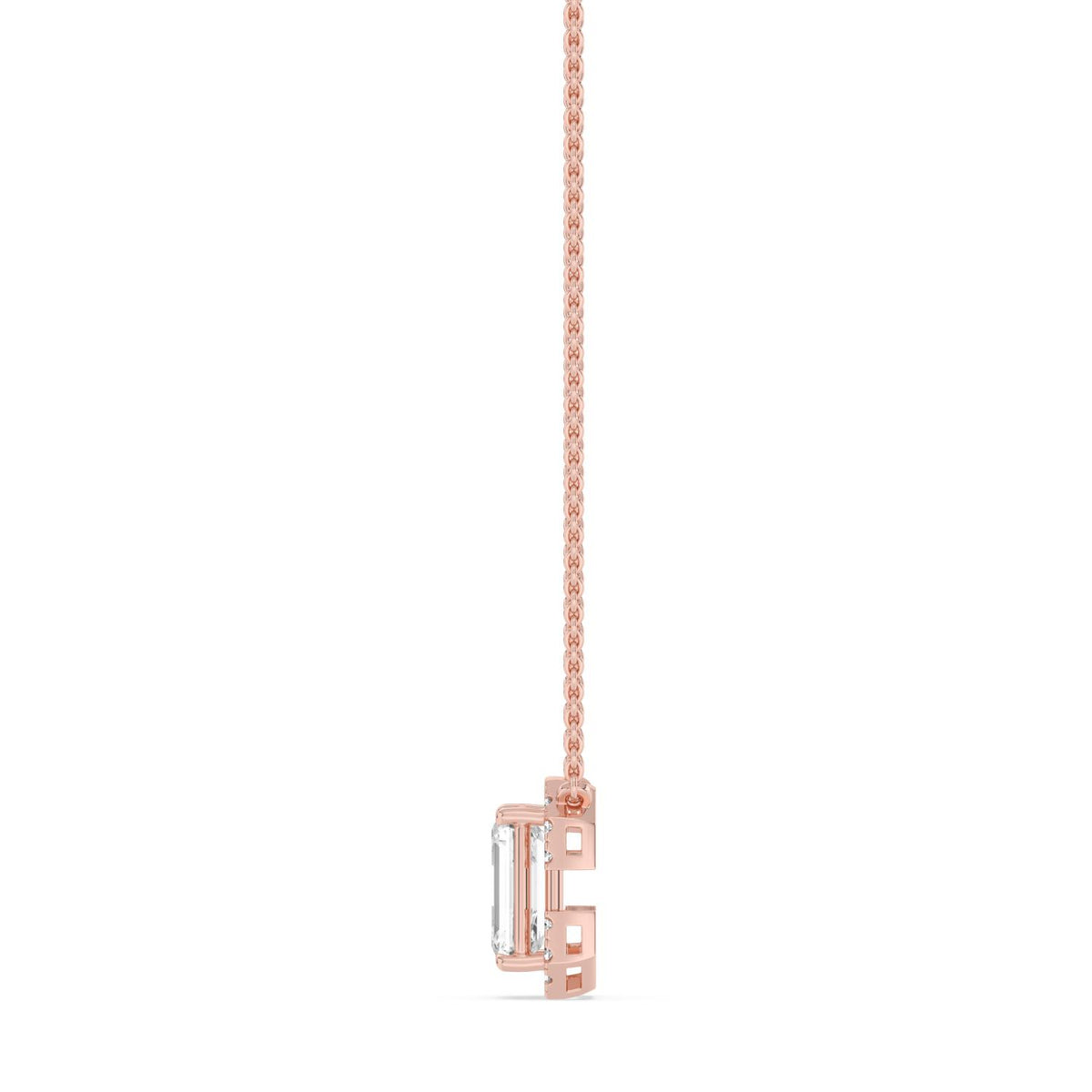 Rose Gold / 1.61ct Lab Grown Diamond Pendant