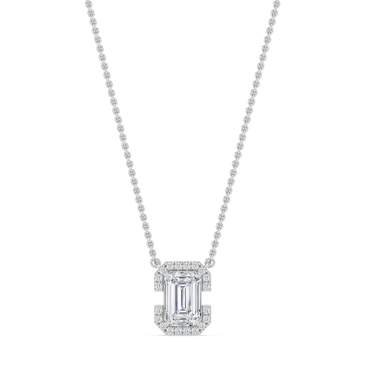 White Gold / 1.61ct Lab Grown Diamond Pendant