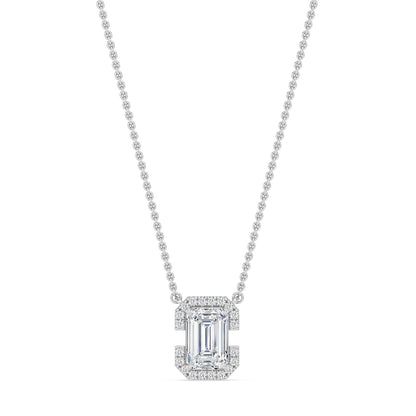 White Gold / 1.61ct Lab Grown Diamond Pendant