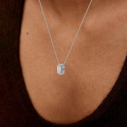 White Gold / 1.61ct Lab Grown Diamond Pendant