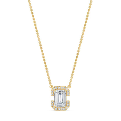Yellow Gold / 1.61ct Lab Grown Diamond Pendant