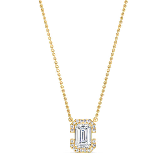 Yellow Gold / 1.61ct Lab Grown Diamond Pendant