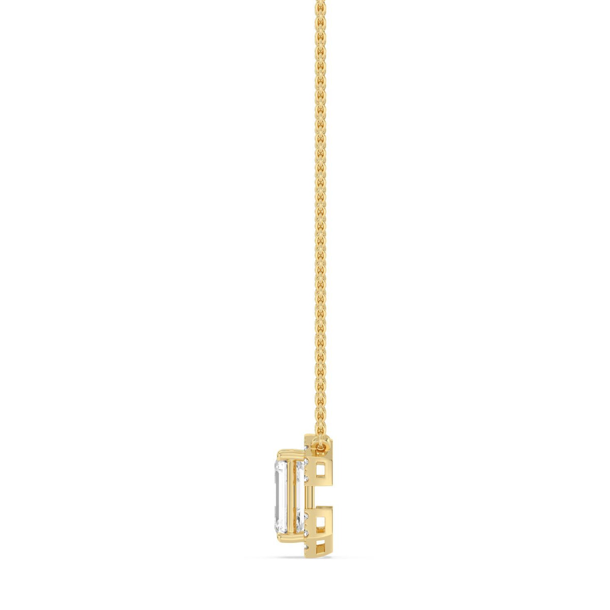 Yellow Gold / 1.61ct Lab Grown Diamond Pendant