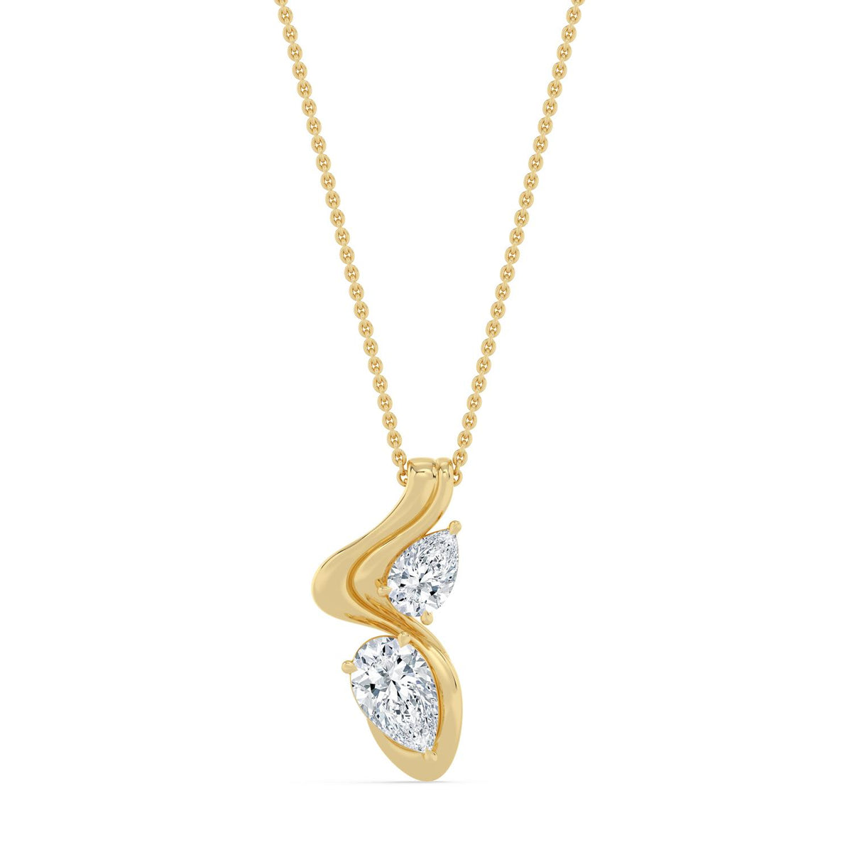 Yellow Gold / 1.61ct Lab Grown Diamond Pendant