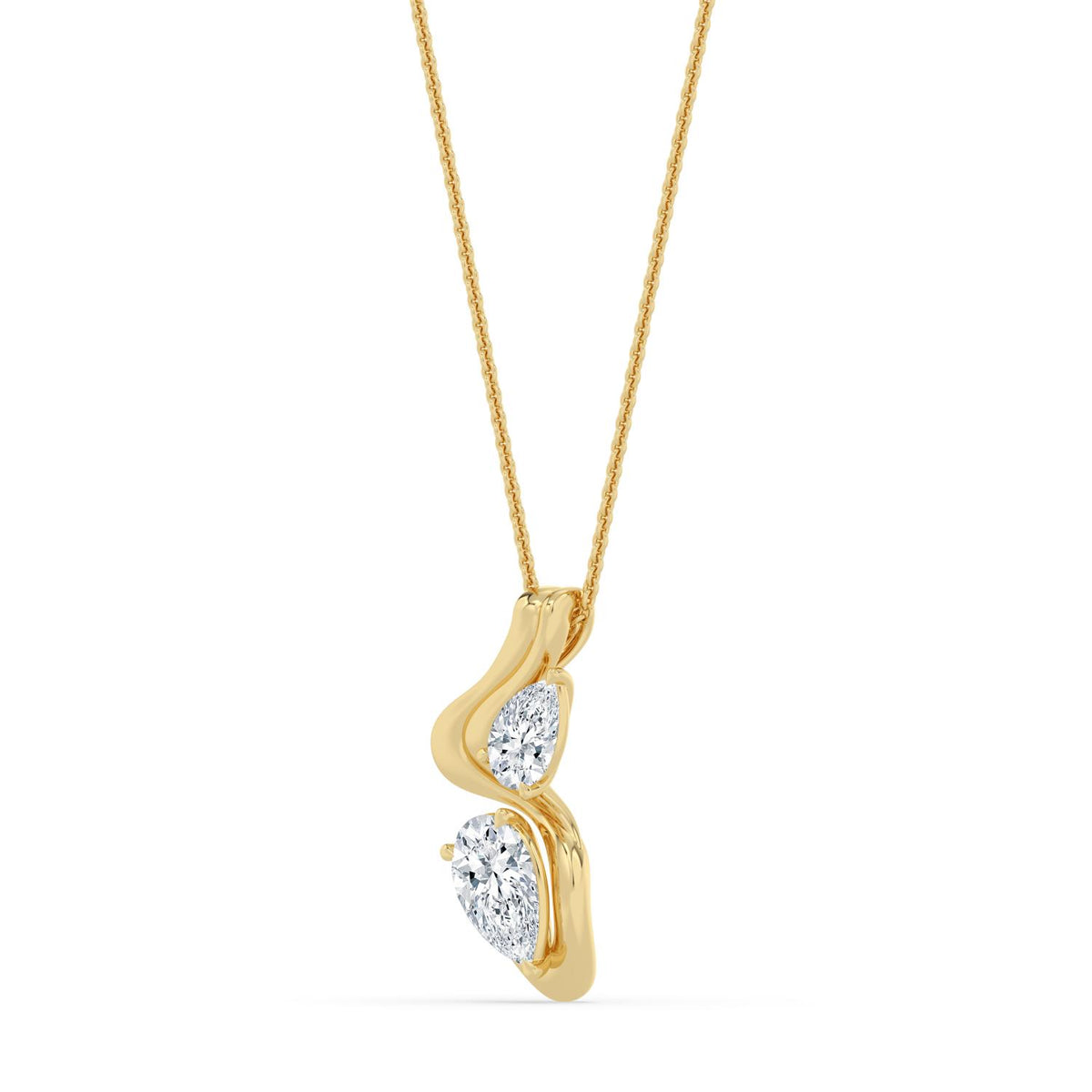 Yellow Gold / 1.61ct Lab Grown Diamond Pendant