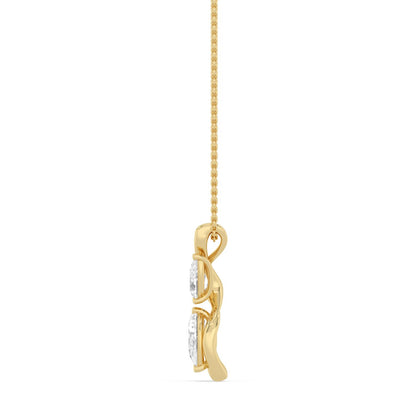 Yellow Gold / 1.61ct Lab Grown Diamond Pendant