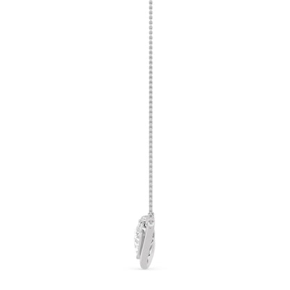 White Gold / 2.57ct Lab Grown Diamond Bezel Necklace