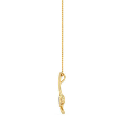 Yellow Gold / 1.00ct Lab Grown Diamond Bezel Necklace