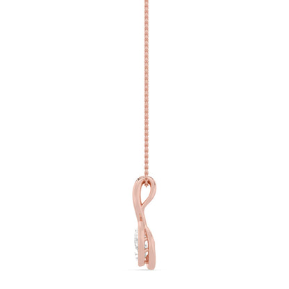 Rose Gold / 1.50ct Lab Grown Diamond Bezel Necklace