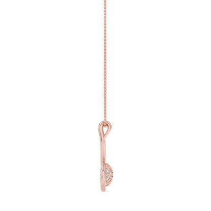 Rose Gold / 1.50ct Lab Grown Diamond Bezel Necklace