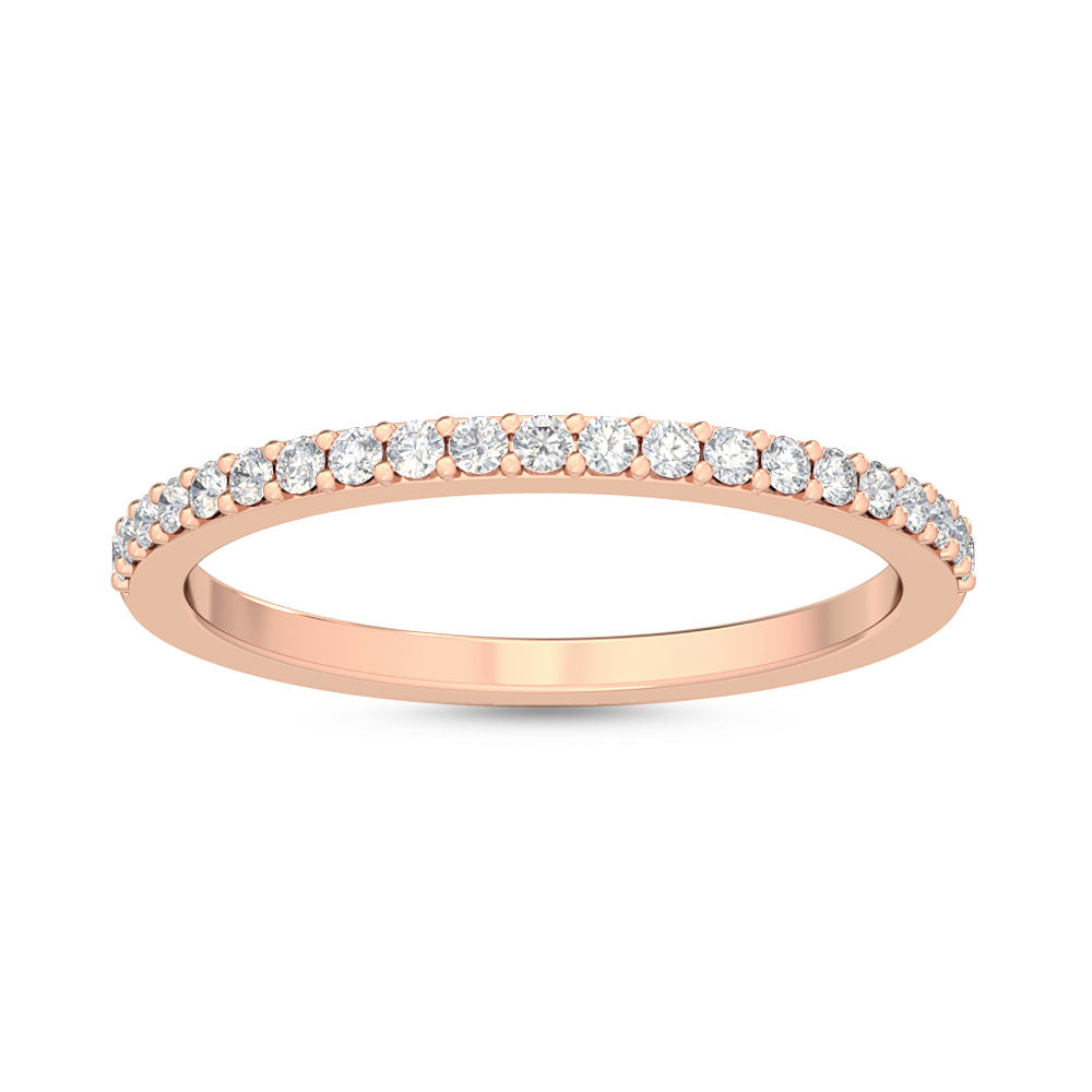 Rose Gold / Vera Prong Wedding Band