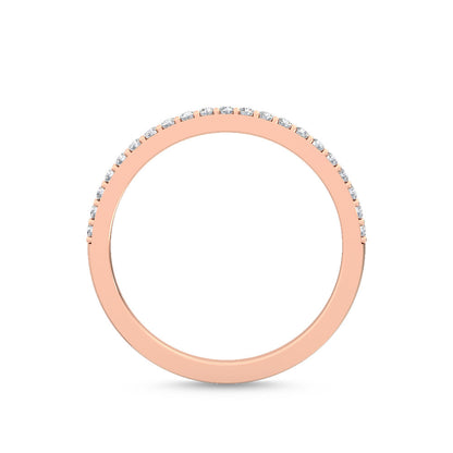 Rose Gold / Vera Prong Wedding Band