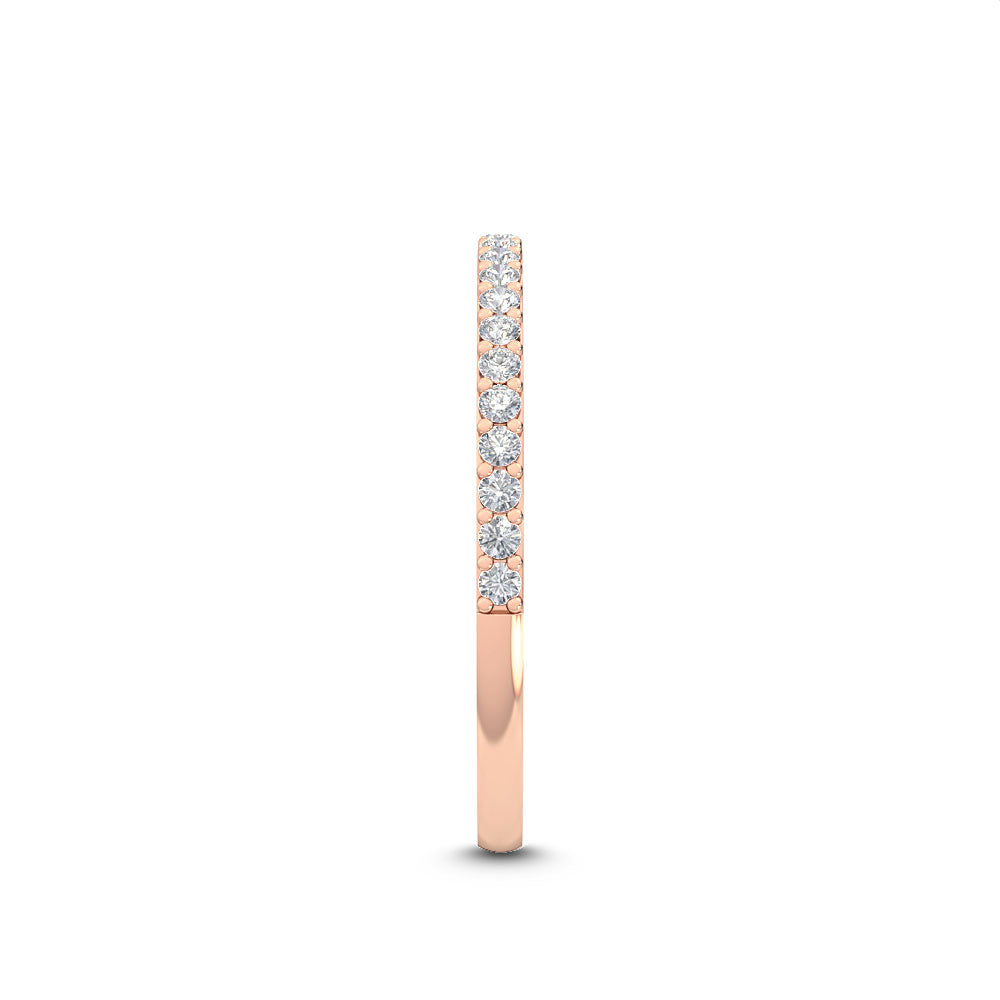 Rose Gold / Vera Prong Wedding Band