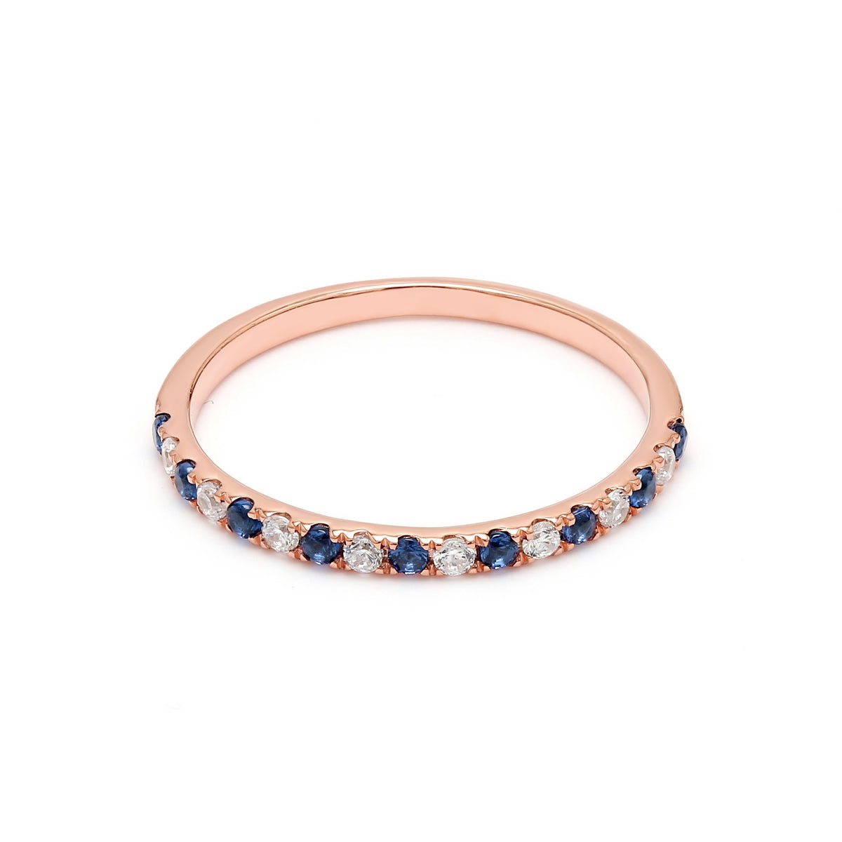 Rose Gold / Camille Diamond Wedding Band