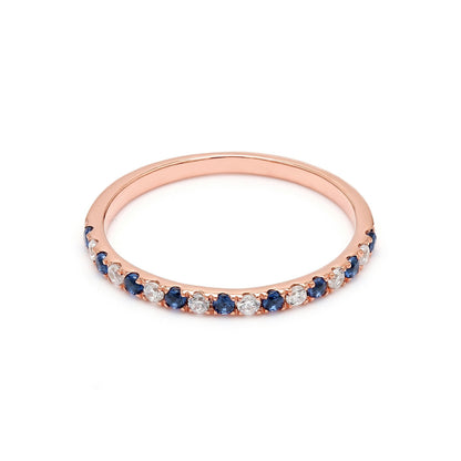 Rose Gold / Camille Diamond Wedding Band