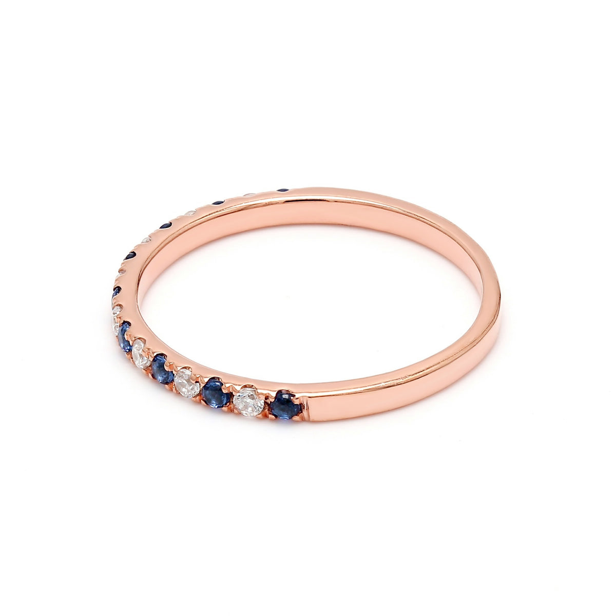 Rose Gold / Camille Diamond Wedding Band