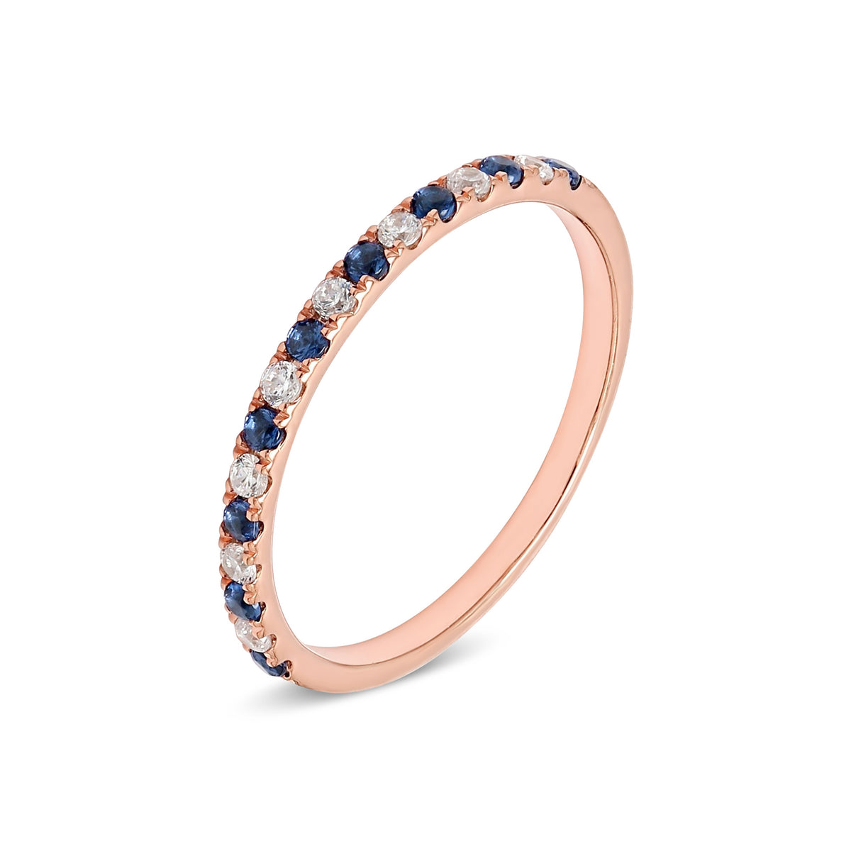 Rose Gold / Camille Diamond Wedding Band