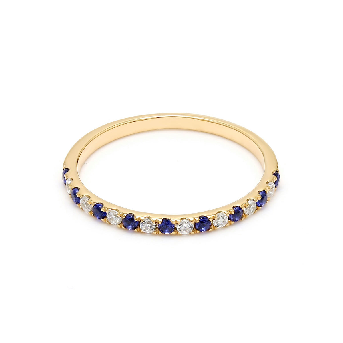 Yellow Gold / Camille Diamond Wedding Band