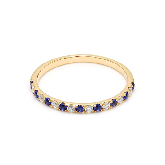 Yellow Gold / Camille Diamond Wedding Band