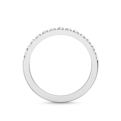 White Gold / Perla Prong Wedding Band