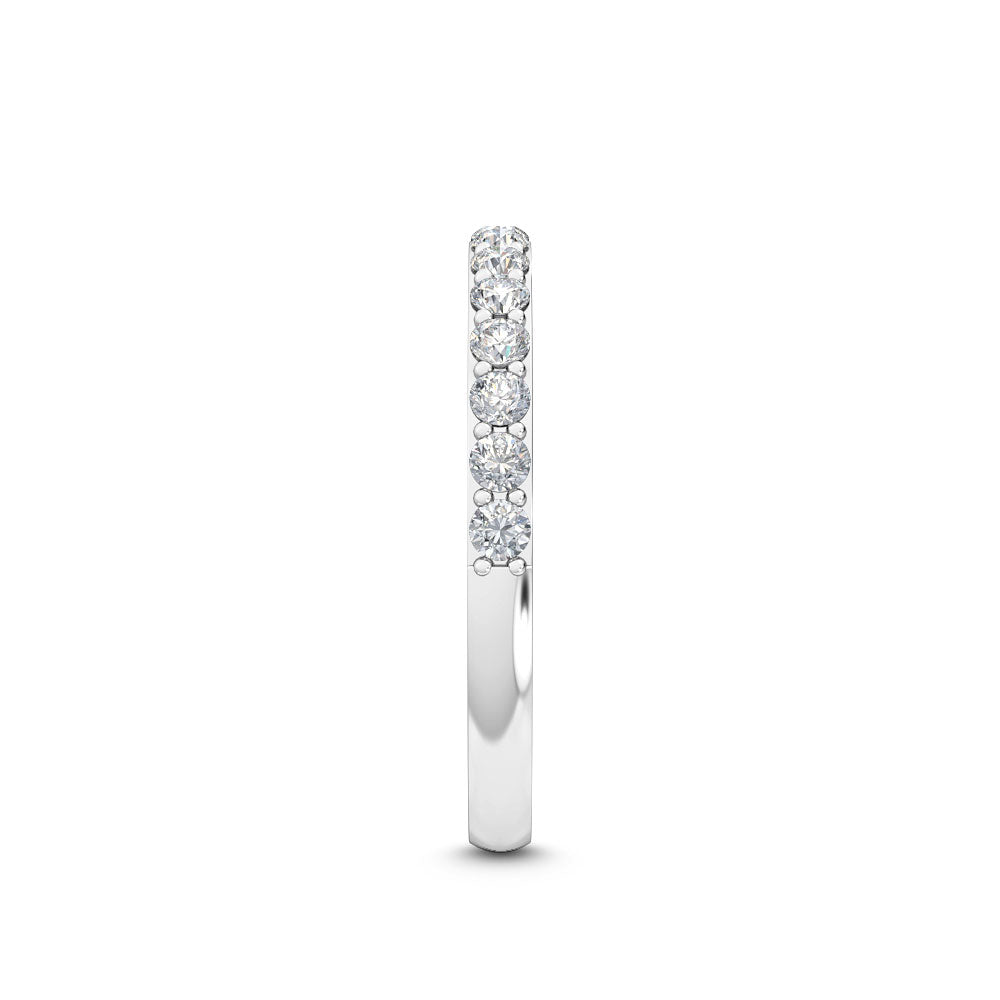 White Gold / Perla Prong Wedding Band