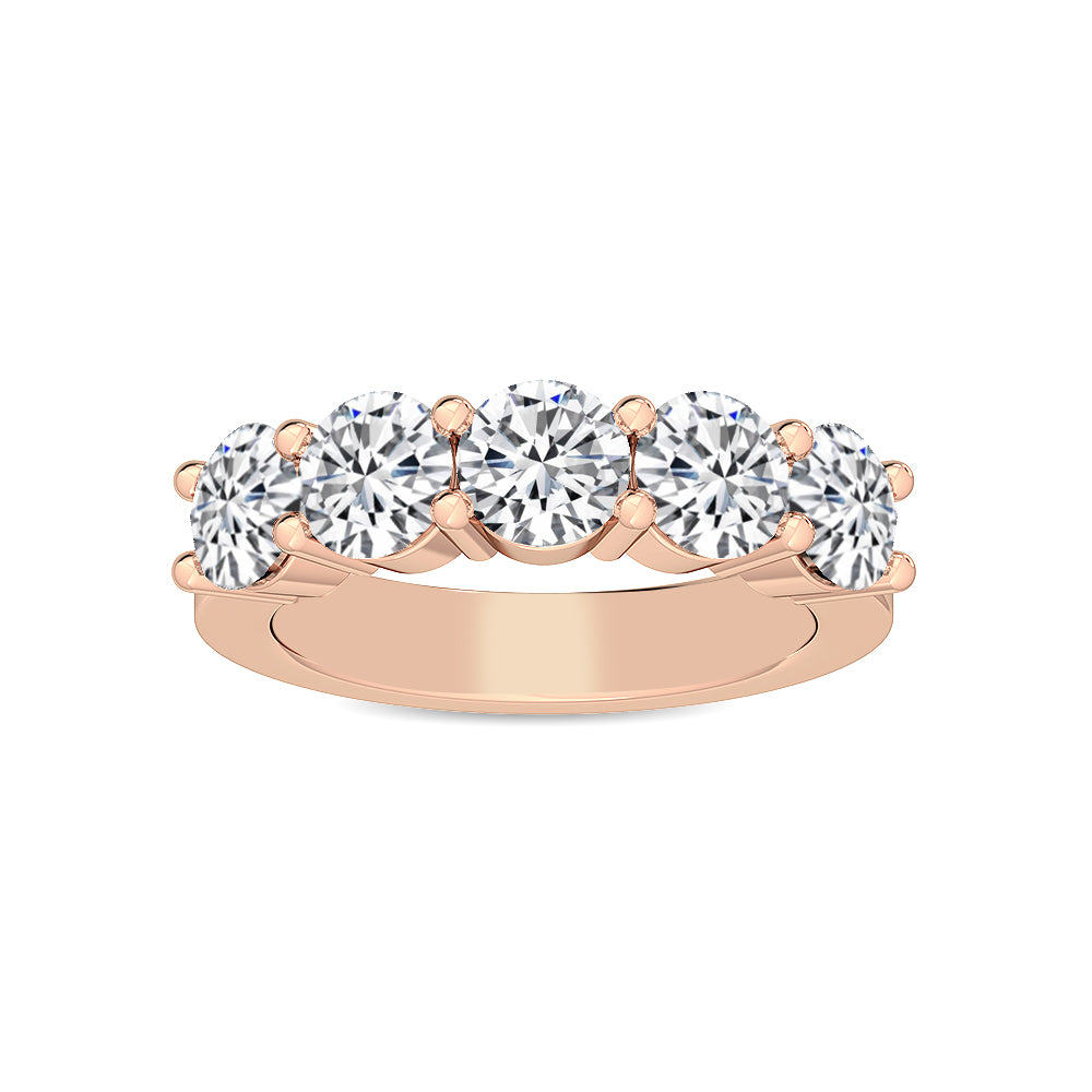 Rose Gold / Vivienne Prong Wedding Band