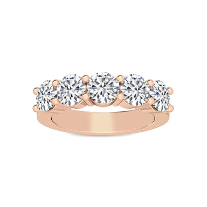 Rose Gold / Vivienne Prong Wedding Band
