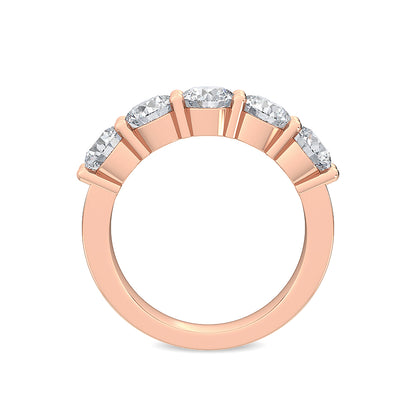 Rose Gold / Vivienne Prong Wedding Band