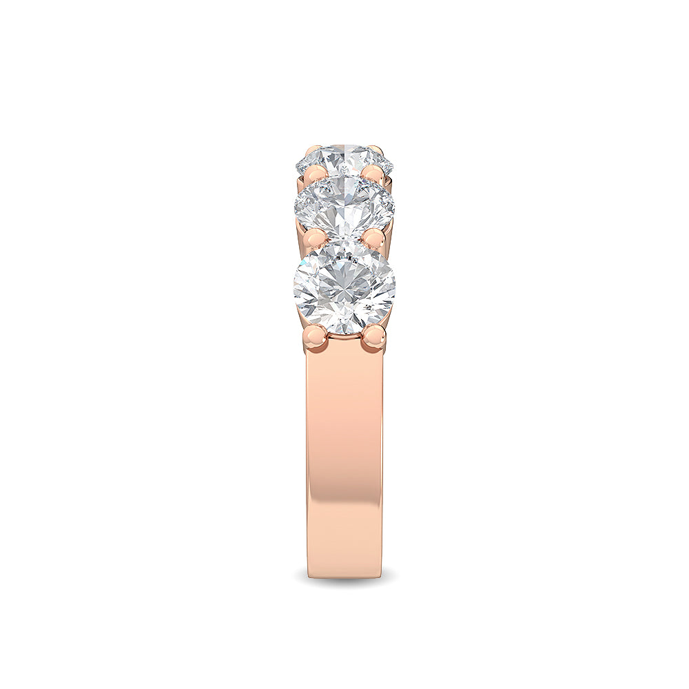 Rose Gold / Vivienne Prong Wedding Band