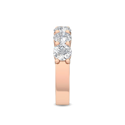 Rose Gold / Vivienne Prong Wedding Band