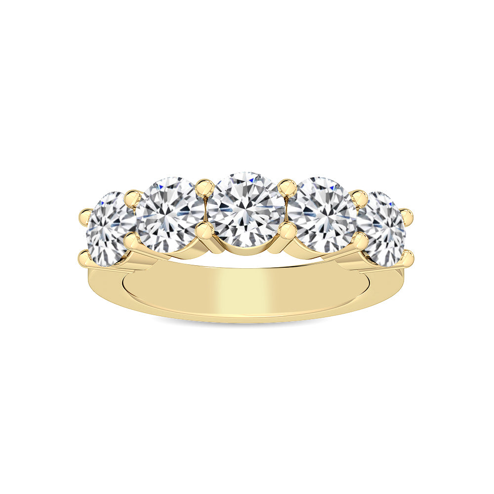 Yellow Gold / Vivienne Prong Wedding Band