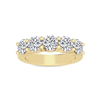 Yellow Gold / Vivienne Prong Wedding Band
