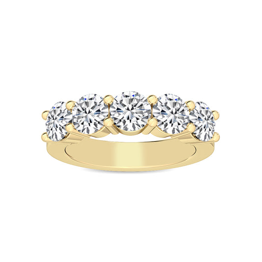 Yellow Gold / Vivienne Prong Wedding Band