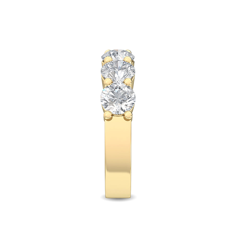 Yellow Gold / Vivienne Prong Wedding Band