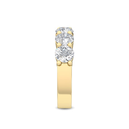 Yellow Gold / Vivienne Prong Wedding Band
