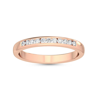 Rose Gold / Nalani Channel Wedding Band