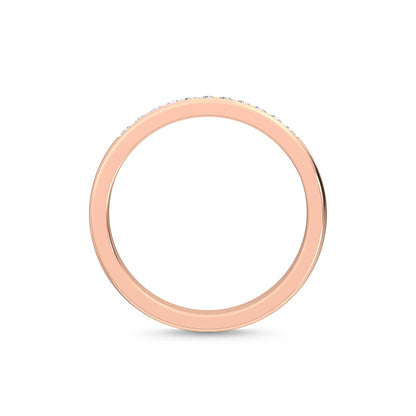 Rose Gold / Nalani Channel Wedding Band