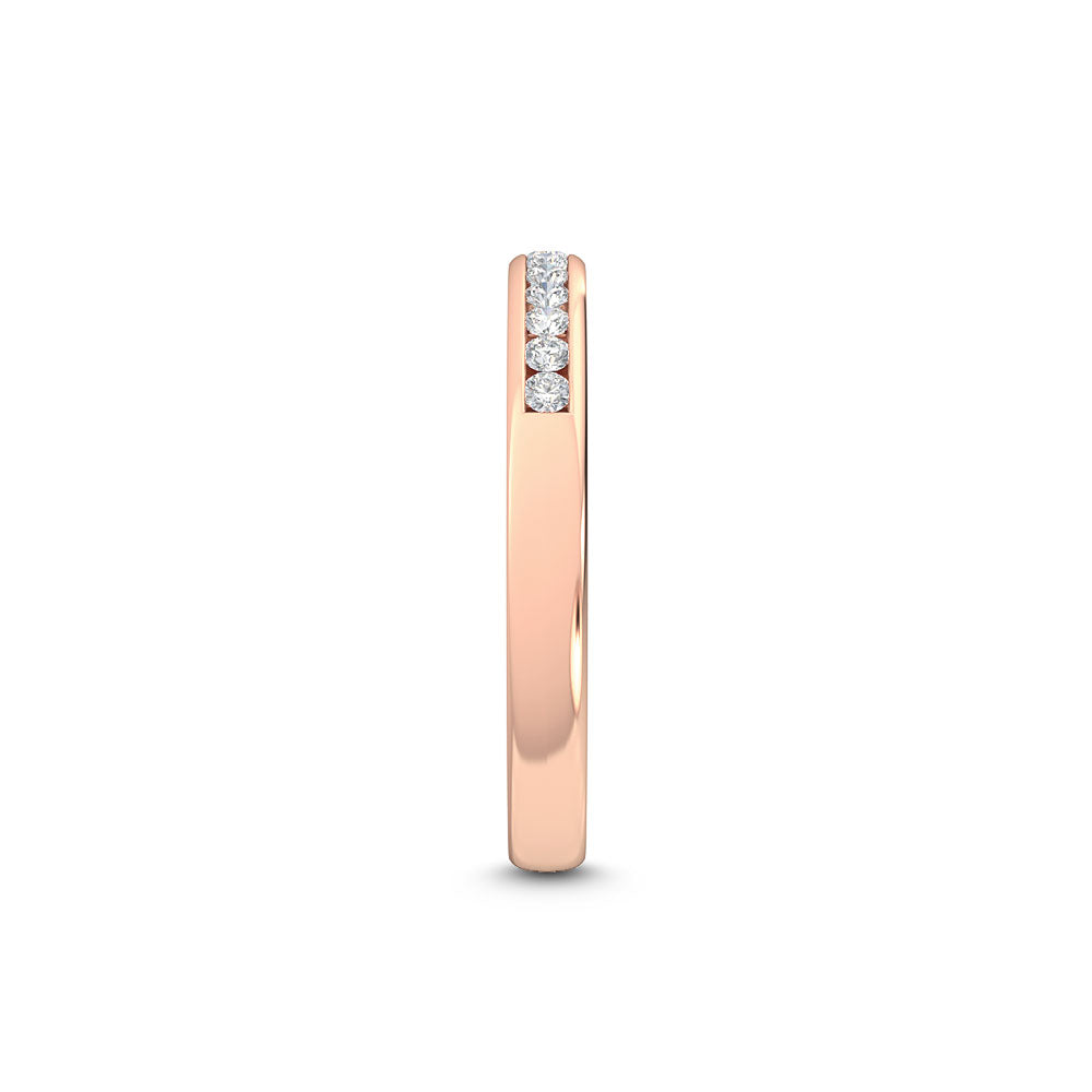 Rose Gold / Nalani Channel Wedding Band