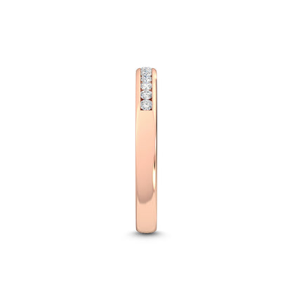 Rose Gold / Nalani Channel Wedding Band
