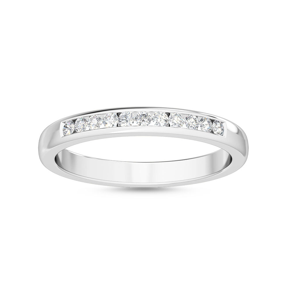 White Gold / Nalani Channel Wedding Band