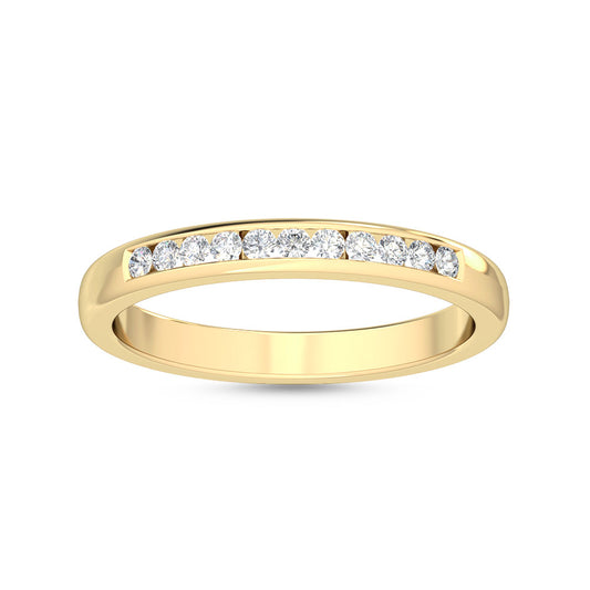 Yellow Gold / Nalani Channel Wedding Band