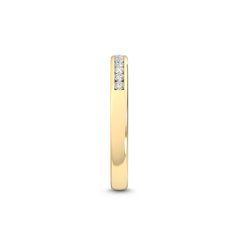 Yellow Gold / Nalani Channel Wedding Band